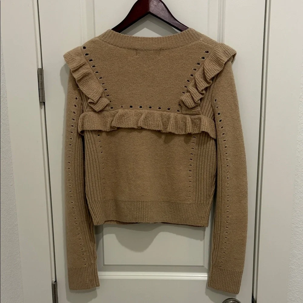 Wildfox Beige Floral Embroidered Cardigan - Picture 3 of 3